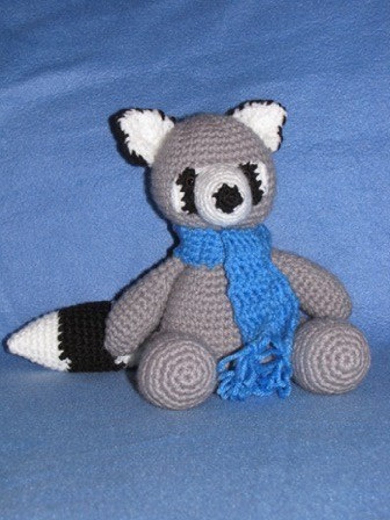 Amigurumi Rascal the Raccoon Crochet Pattern image 1