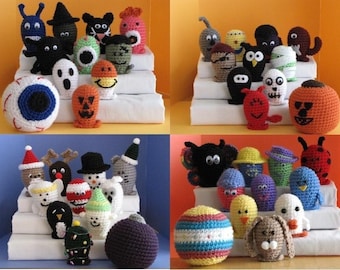 Amigurumi Bowling Sets Crochet Pattern Bundle Deal - Buy 3 Get 4th FREE