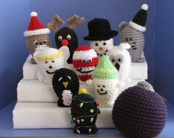 Christmas-Winter Bowling Set Crochet Pattern