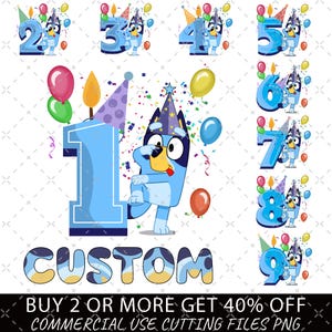ブルーイの誕生日Png、私の誕生日Png、誕生日パーティーPng、誕生日プレゼントPng、お誕生日おめでとうPng、誕生日の家族マッチングPng、ブルーイの番号