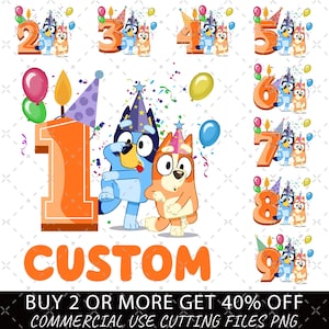 ブルーイの誕生日Png、私の誕生日Png、誕生日パーティーPng、誕生日プレゼントPng、お誕生日おめでとうPng、誕生日の家族マッチングPng、ブルーイの番号