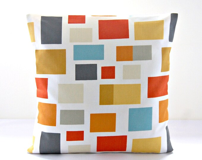 Cushion Cover Burnt Orange Mustard Yellow 16 Inch Decorative Etsy