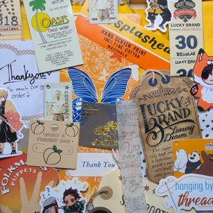 Vintage Journal Ephemera Bundle 50 Items, Junk Journal Paper kit, Scrapbooking Bundle, Vintage Tags bundle, vintage Ephemera Kit