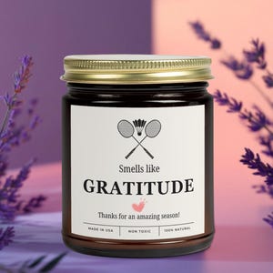 Badminton candle gift for coach mom dad Badminton team player funny coach appreciation gifts end of season thank you gift for partner
