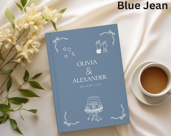 Custom Bucket List Journal Gift Personalized Couple Bucket List Picture Memory Book Unique Wedding Bridal Shower Adventure Book Christmas