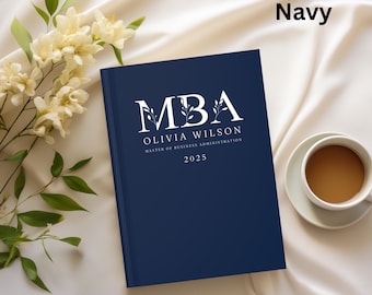 Custom MBA Graduation Gift Personalized Master of Business Administration Notebook Graduation Gift for MBA Master Degree Coworker Boss Gifts