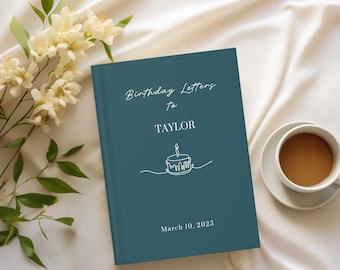 Birthday Keepsake Journal Personalized First Birthday Memory Book Custom Birthday Book Toddler Kids Letters Birthday Boy Girl 1st Birthday