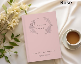 Custom Wedding Toast Books Maid of Honor Gift from Bride Best Man Speech Reception Toast Wedding Book Moh Proposal Gift Wedding Speech Books