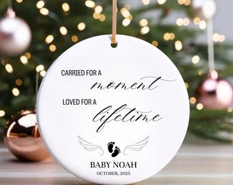 Custom Child Loss Ornament | Baby Memorial Christmas Gift | Miscarriage Remembrance Keepsake | Infant Loss Sympathy Gift
