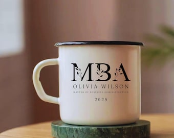 Custom MBA Graduation Gift Personalized Master of Business Administration Mug Graduation Gift for MBA Master's Degree Coworker Boss Gifts
