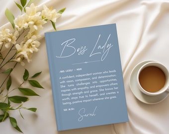 Custom Boss Lady Journal Gift for Coworker Boss Day Gifts for Female Manager Boss Lady Notebook New Business Owner Gift Women Boss Gifts