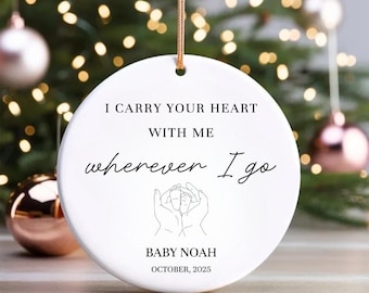Personalized Child Loss Ornament | Baby Memorial Gift | Miscarriage & Stillbirth Keepsake | Infant Loss Sympathy Gift