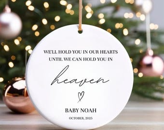 Custom Child Loss Ornament | Baby Memorial Christmas Gift | Miscarriage Remembrance Keepsake | Infant Loss Sympathy Gift