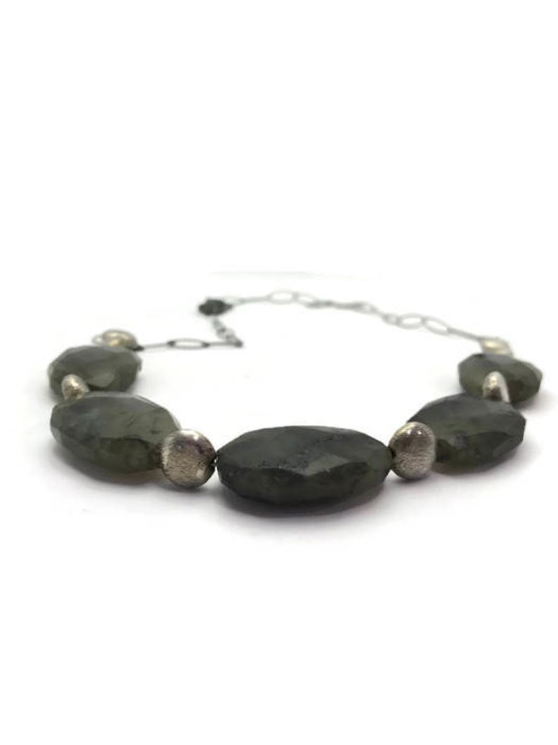 Cut Labradorite Laboradorite Necklace Laboradorite Jewelry Chunky Jewelry Silver Jewelry Silver Necklace Adjustable Necklace Hand Cut