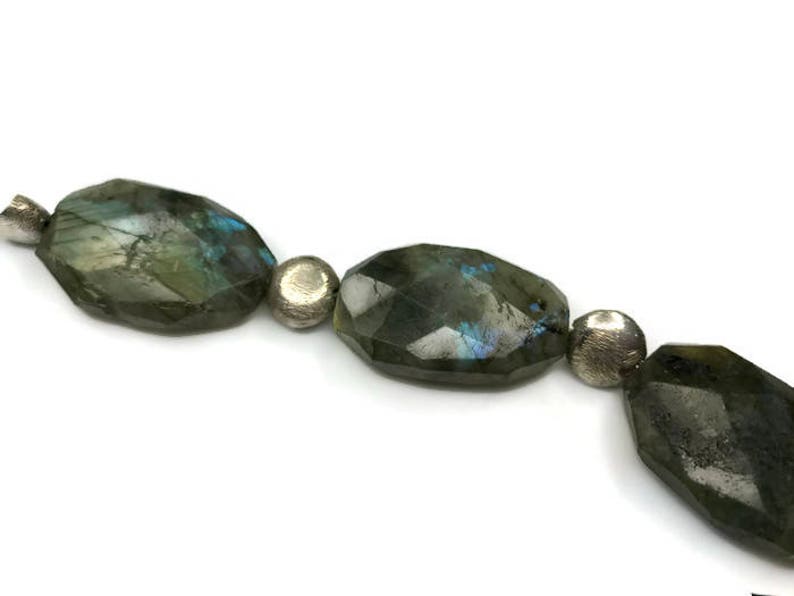 Cut Labradorite Laboradorite Necklace Laboradorite Jewelry Chunky Jewelry Silver Jewelry Silver Necklace Adjustable Necklace Hand Cut