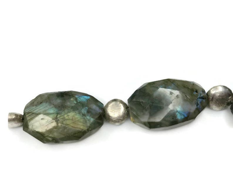 Cut Labradorite Laboradorite Necklace Laboradorite Jewelry Chunky Jewelry Silver Jewelry Silver Necklace Adjustable Necklace Hand Cut