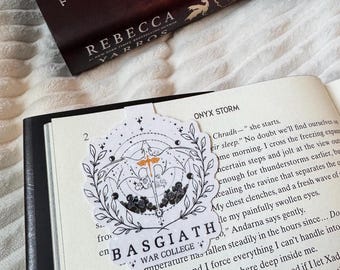 Fourth Wing Magnetic Bookmark: Basgiath War College, Fantasy Reader