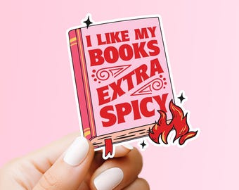 Spicy Books Waterproof Sticker, Book Lover Gift