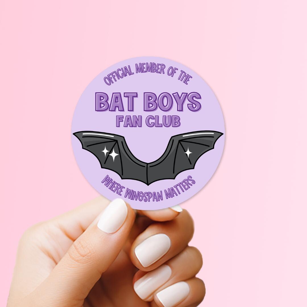 Bat Boy Sticker Bat Boys Fan Club Sticker: ACOTAR Book Lover Vinyl Decal - Etsy