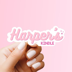 Custom Name Kindle Sticker: Waterproof Bookish Reader Gift