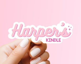 Custom Name Kindle Sticker: Waterproof Bookish Reader Gift