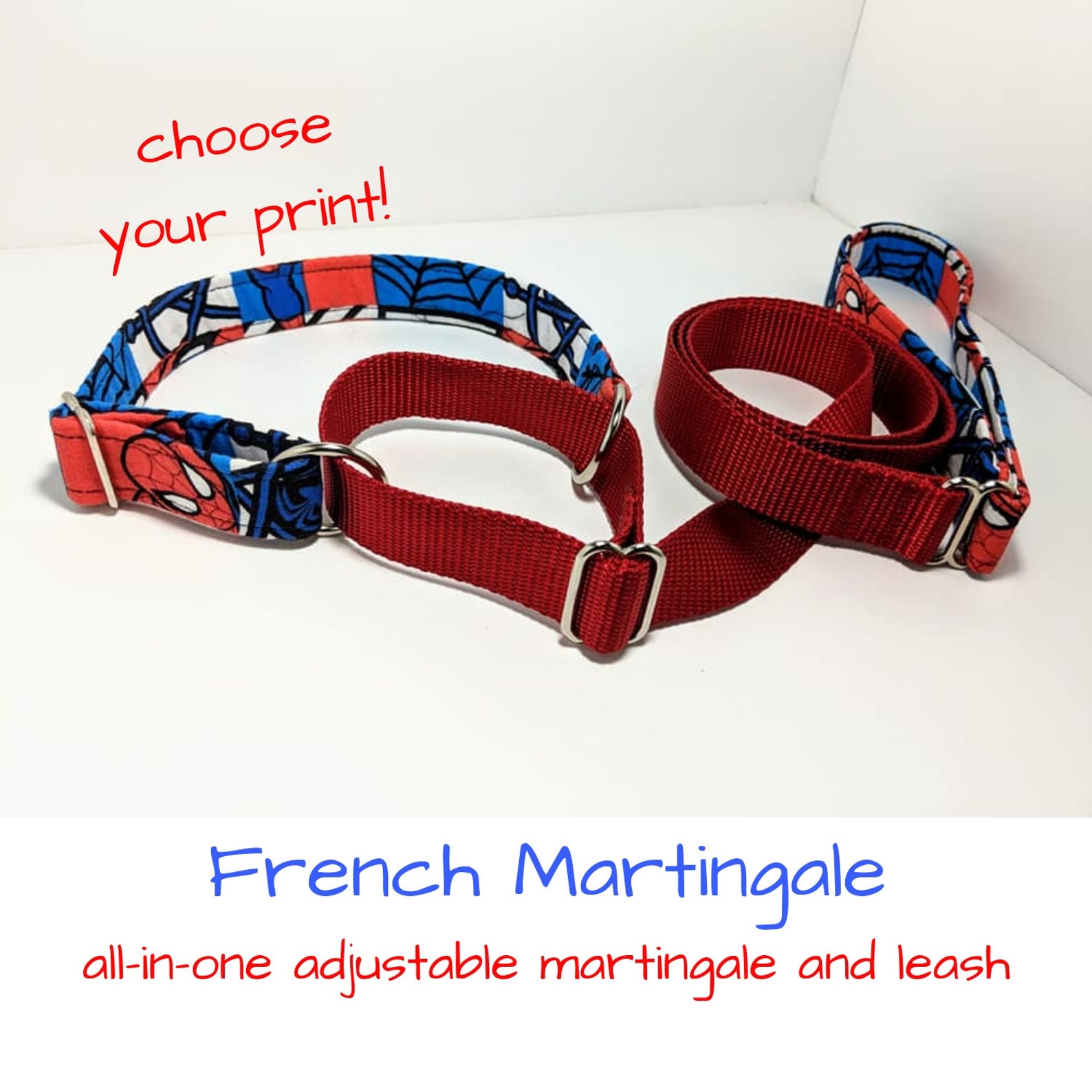 French Martingale AllInOne Dog Collar Dog Leash Agility Etsy