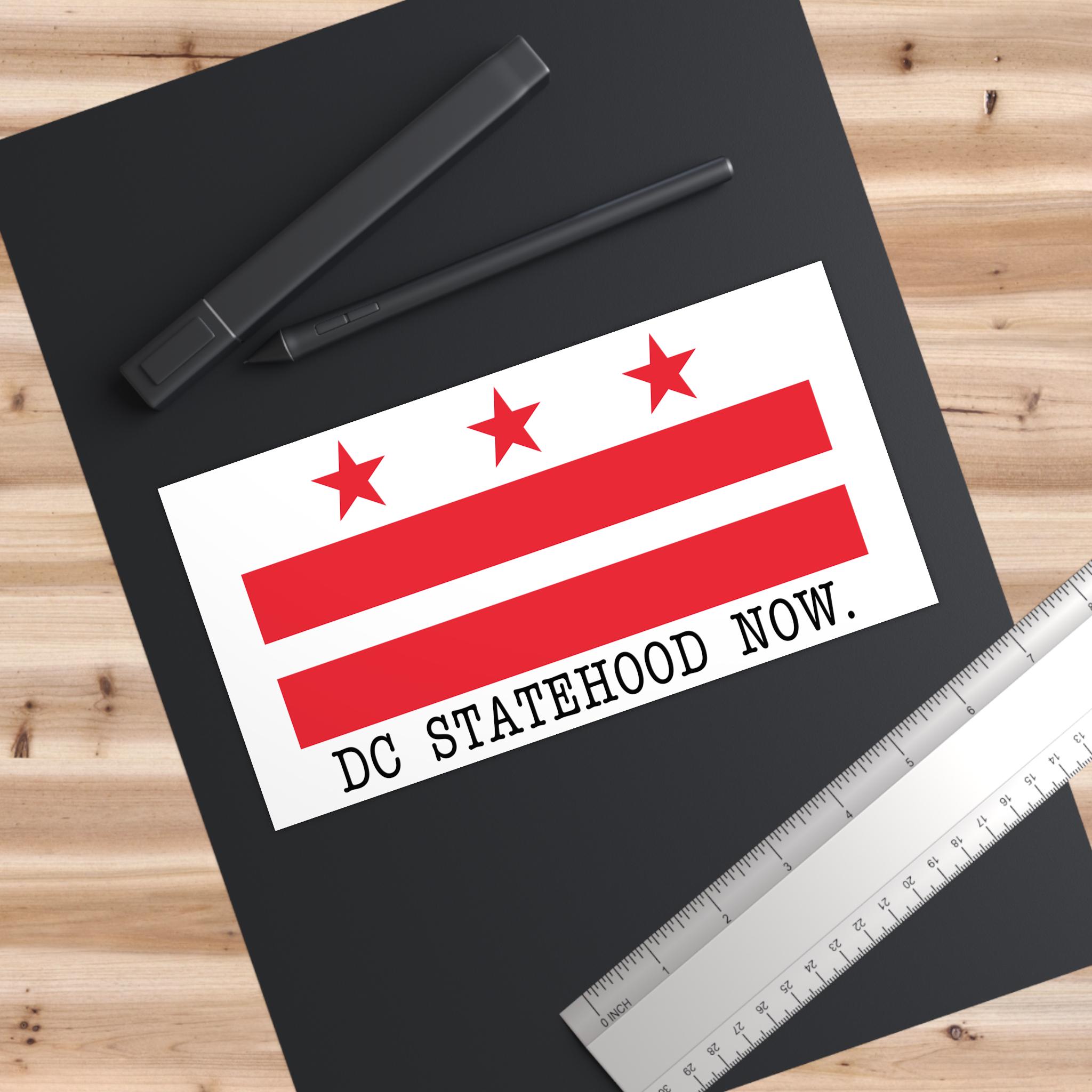 DC Statehood Bumper Sticker, DC Statehood Sticker, District of Columbia ...