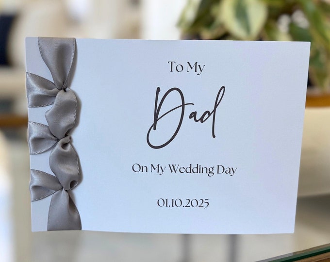 To My Dad Wedding Card | Handmade, Japanese Binding