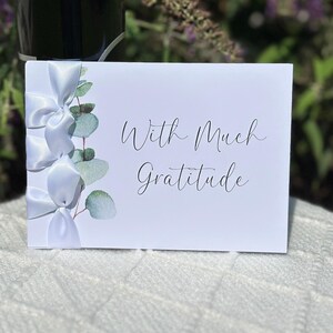Carte de remerciement faite main personnalisée - Cadeau personnalisé, avec beaucoup de gratitude