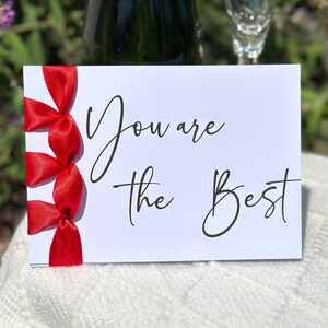 Carte de remerciement faite main personnalisée - Cadeau personnalisé, vous êtes le meilleur