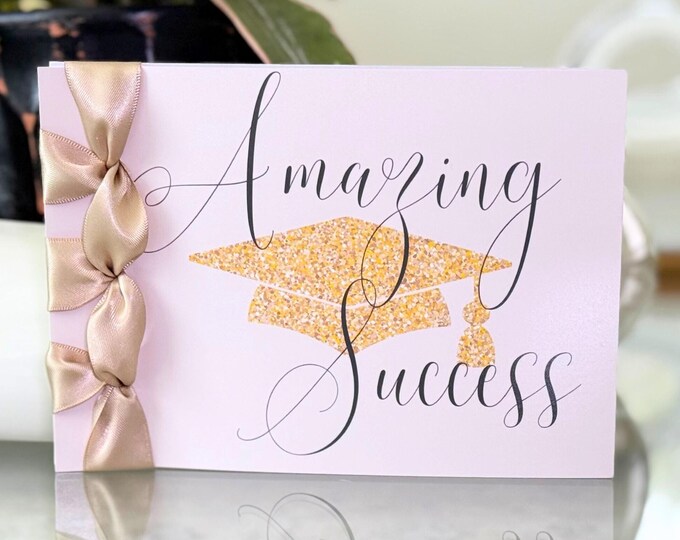 Personalized Graduation Card | Handmade Satin Ribbon Keepsake