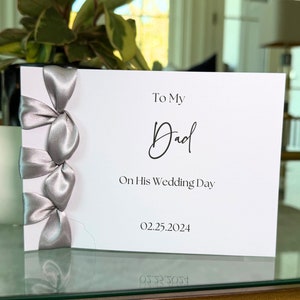 carte personnalisée « À moi » pour le jour de votre mariage | à mon père pour son mariage I carte de vœux | Carte de mariage personnalisée | Carte de mariage faite main