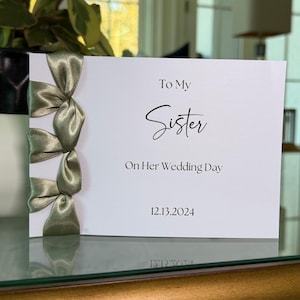 carte personnalisée « À moi » pour le jour de votre mariage | à ma soeur pour son mariage I carte de vœux | Carte de mariage personnalisée | Carte de mariage faite main