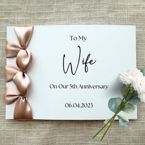 Carte d'anniversaire faite main personnalisée avec ruban de satin pour femme, carte de joyeux anniversaire