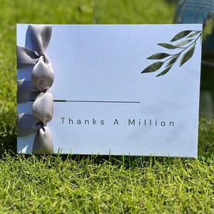 Carte de remerciement faite main personnalisée - Cadeau personnalisé, merci un million