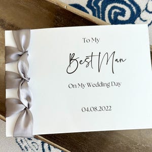 carte personnalisée « À moi » pour le jour de votre mariage | au meilleur homme le jour de mon mariage I | Carte de mariage personnalisée | Carte de mariage faite main