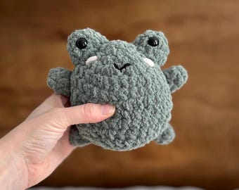 Crochet Round Frog Plush