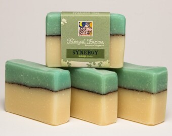 Synergy Soap, clove with cinnamon and peppermint, spice mint bar, plant based handmade