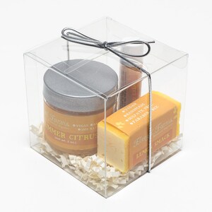 Citrus Sampler Gift Set. Natural/ Vegan/ Essential OIls/ Stocking Stuffer/ Scrub/ Lip Balm/ Soap image 2