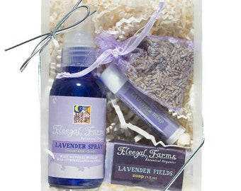 Lavender Spray Gift. Natural Soap. Handmade Artisan Soap.  Vegan Soap. Rainwater Soap. Pure Essential Oil  Soap.