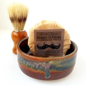 Shave Set. Ceramic Shaving Mugs. Pottery Shaving Bowls. Lather Bowl. Shaving Scuttle.  Free Shipping. Fathers Day Gift. Gifts for him. BR AL