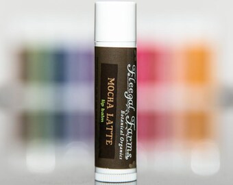 Mocha Latte All Natural Lip Balm. Plant Based. Natural Chapstick.