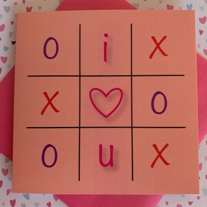 Tic Tac Toe Valentine's Love Card image 4