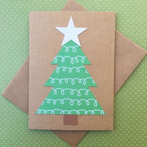 Cartolina di Buon Natale dell'albero di Natale