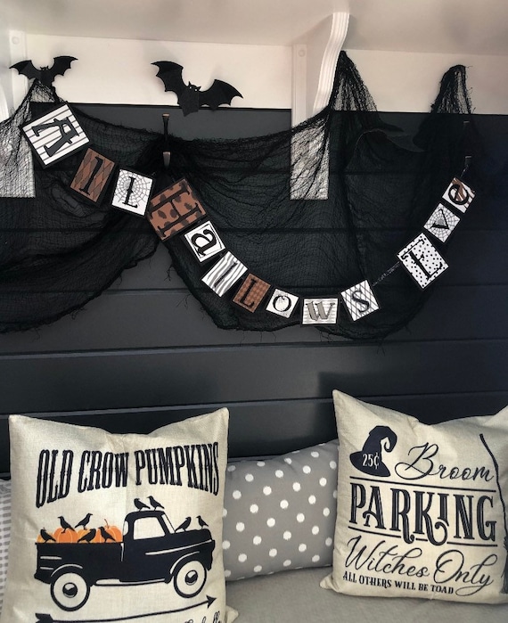 All Hallows Eve Halloween Banner | Halloween Decorations | Halloween Decor