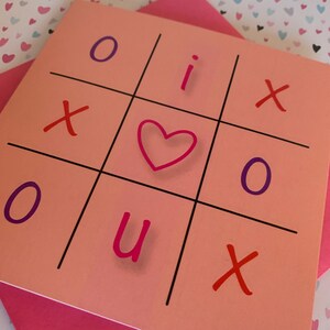 Tic Tac Toe Valentine's Love Card image 3