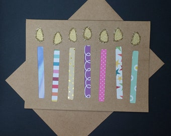 Bougie de joyeux anniversaire | Carte d'anniversaire amusante | Carte pour tous | Carte d'anniversaire