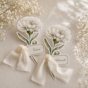 Namenskarten Hochzeit Platzkarten Hochzeit Blumenplatzkarten Etiketten
