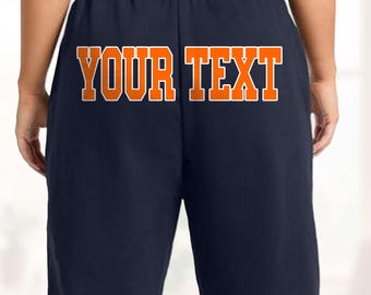 Custom Football Fan Sweatpants - Personalized Denver Football Gameday Sweats Men Women Unisex Plus Size