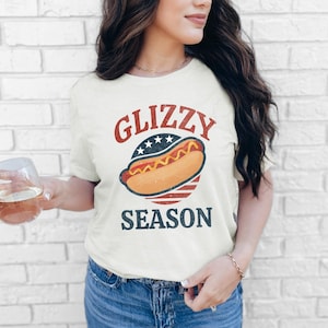 Glizzy Season Comfort Colors® Glizzy Gobbler Funny Shirts Women Men 4th of July Tshirts Holiday Outfit Unisex Plus Size Sweater